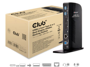 CLUB3D CSV-1460 dockingstation Ledningsført USB 3.2 Gen 1 (3.1 Gen 1) Type-A Sort
