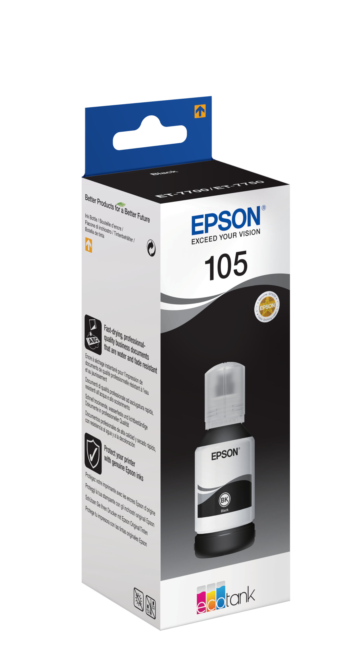 Epson 105 blækpatron 1 stk Original Sort - Billede 2