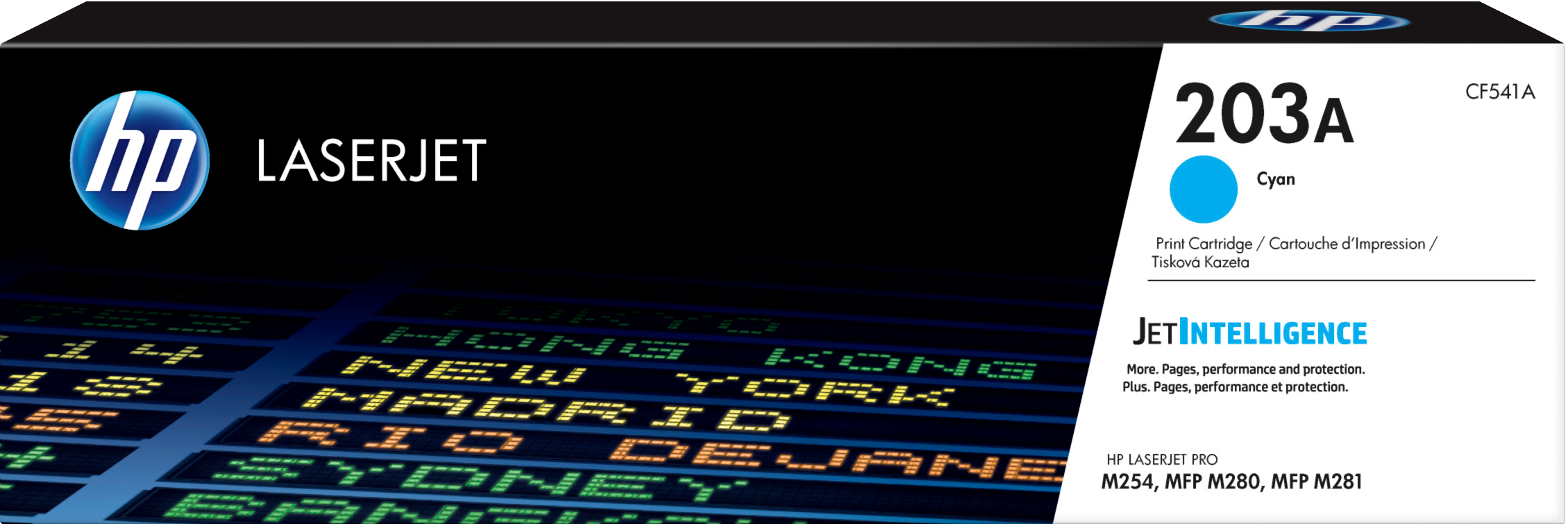 HP 203A Cyan Original LaserJet Toner Cartridge tonerpatron 1 stk Blå