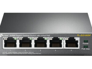 TP-Link TL-SG1005P Ikke administreret Gigabit Ethernet (10/100/1000) Strøm over Ethernet (PoE) Sort