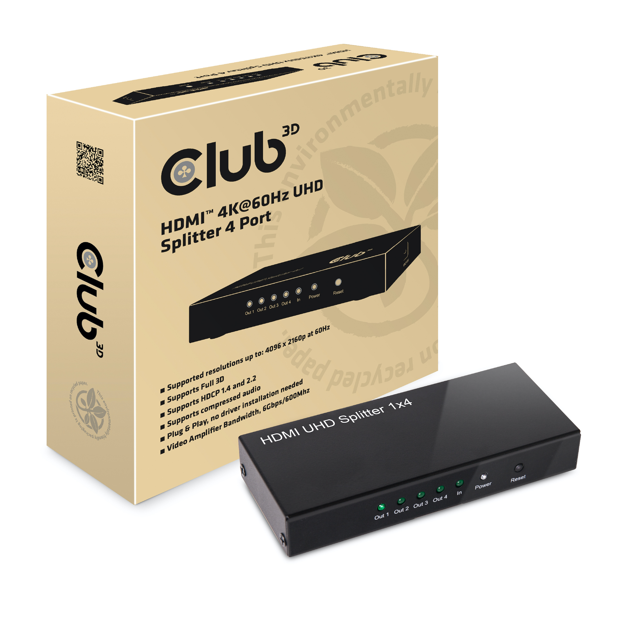 CLUB3D CSV-1380 video-splitter - Billede 2