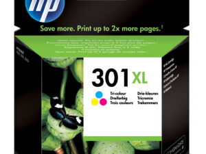 HP 301XL High Yield Tri-color Original Ink Cartridge blækpatron 1 stk Højt (XL) udbytte Blå, Magenta, Gul