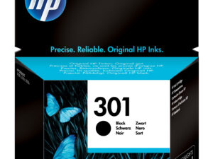 HP 301 Black Original Ink Cartridge blækpatron 1 stk Standard udbytte