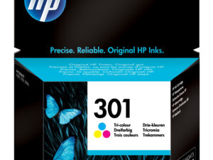 HP 301 Tri-color Original Ink Cartridge blækpatron 1 stk Standard udbytte Blå, Magenta, Gul