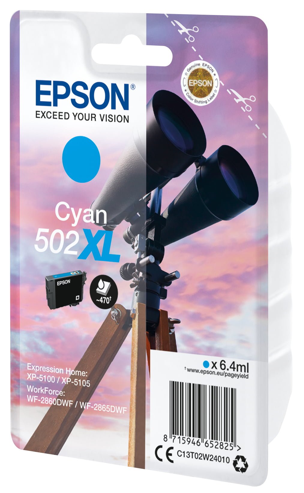 Epson 502XL blækpatron 1 stk Original Højt (XL) udbytte Blå - Billede 2