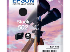 Epson 502 blækpatron 1 stk Original Standard udbytte Sort