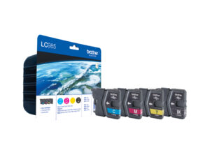 Brother LC-985VALBPDR blækpatron 4 stk Original Sort, Blå, Magenta, Gul