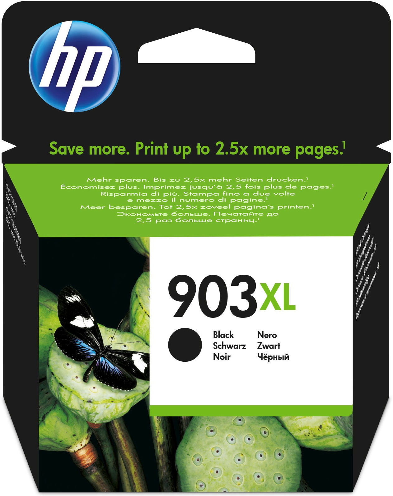 HP 903XL High Yield Black Original Ink Cartridge blækpatron 1 stk Højt (XL) udbytte