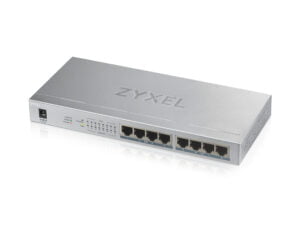 Zyxel GS1008HP Ikke administreret Gigabit Ethernet (10/100/1000) Strøm over Ethernet (PoE) Grå