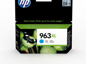 HP 963XL High Yield Cyan Original Ink Cartridge blækpatron 1 stk Højt (XL) udbytte Blå