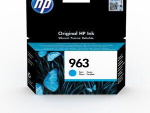HP 963 Cyan Original Ink Cartridge blækpatron 1 stk Standard udbytte Blå