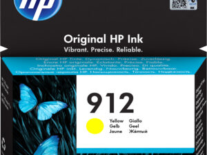 HP 912 Yellow Original Ink Cartridge blækpatron 1 stk Standard udbytte