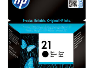 HP 21 Black Original Ink Cartridge blækpatron 1 stk Standard udbytte