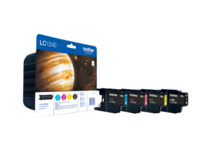 Brother LC-1240VALBPDR blækpatron 4 stk Original Sort, Blå, Magenta, Gul