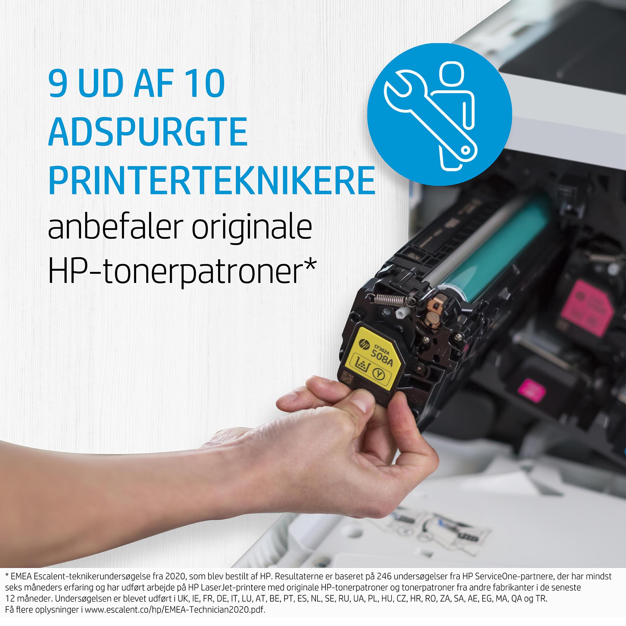 HP 508A Cyan Original LaserJet Toner Cartridge tonerpatron 1 stk Blå - Billede 14