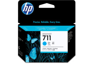 HP 711 3-pack 29-ml Cyan DesignJet Ink Cartridges blækpatron Original Blå