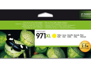HP 971XL High Yield Yellow Original Ink Cartridge blækpatron 1 stk Højt (XL) udbytte