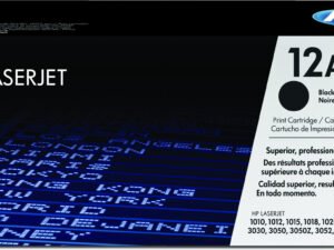 HP 12A Black Original LaserJet Toner Cartridge tonerpatron 1 stk