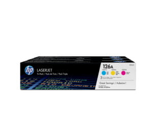 HP 126A 3-pack Cyan/Magenta/Yellow Original LaserJet Toner Cartridges tonerpatron 3 stk Blå, Magenta, Gul