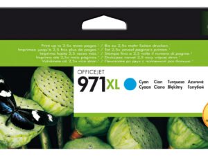 HP 971XL High Yield Cyan Original Ink Cartridge blækpatron 1 stk Højt (XL) udbytte Blå