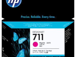 HP 711 3-pack 29-ml Magenta DesignJet Ink Cartridges blækpatron Original