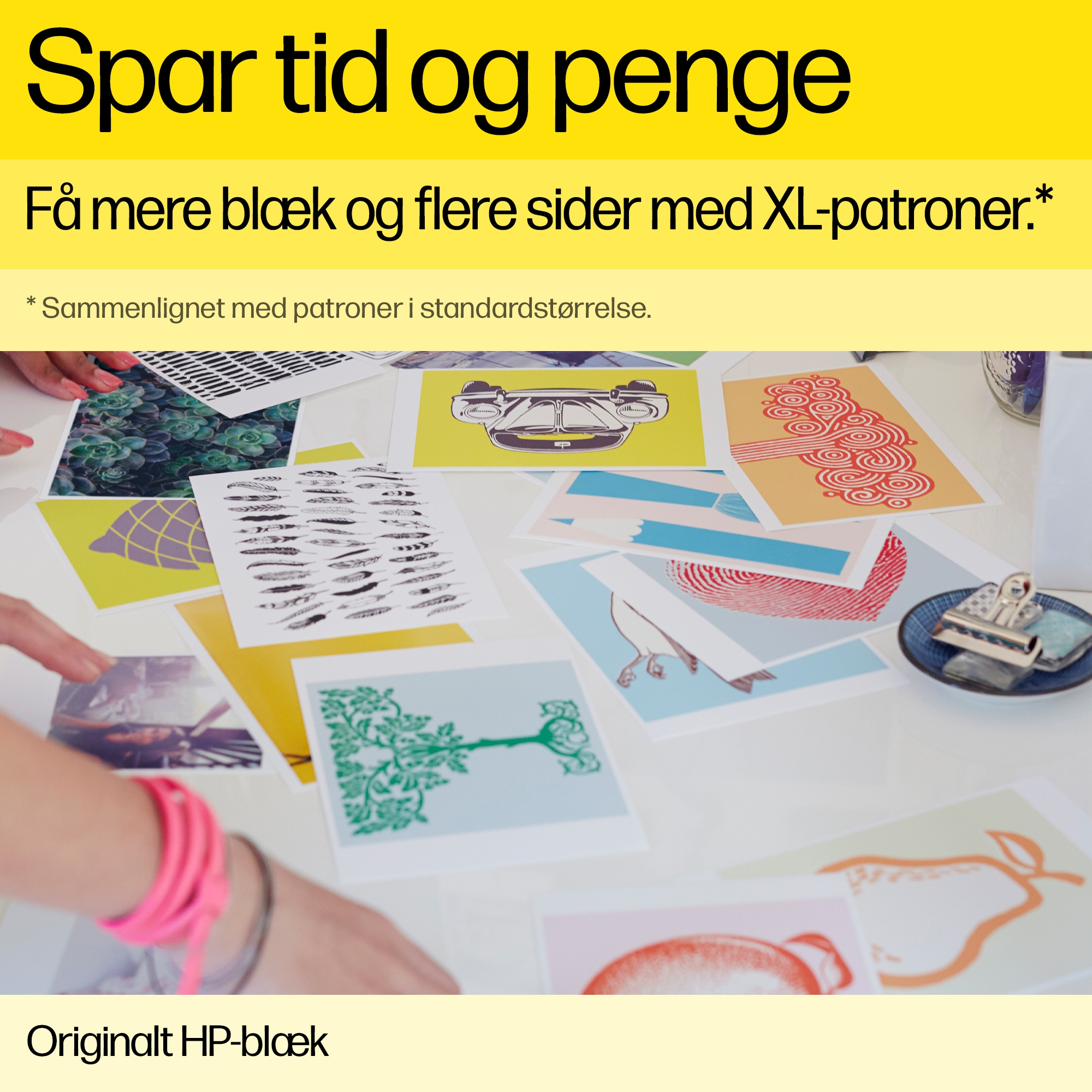 HP 300 2-pack Black/Tri-color Original Ink Cartridges blækpatron 2 stk Sort, Blå, Magenta, Gul - Billede 6