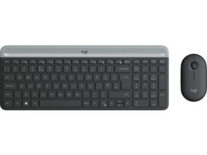Logitech MK470 tastatur Mus inkluderet RF trådløst QWERTY Nordisk Grafit