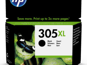HP 305XL High Yield Black Original Ink Cartridge blækpatron 1 stk Højt (XL) udbytte