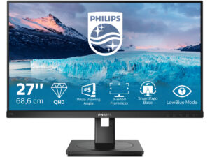 Philips S Line 275S1AE/00 LED display 68,6 cm (27") 2560 x 1440 pixel 2K Ultra HD LCD Sort