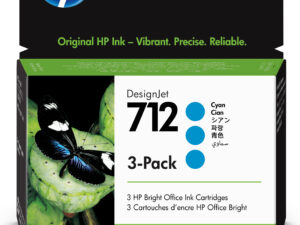 HP 712 3-pack 29-ml Cyan DesignJet Ink Cartridge blækpatron Original Standard udbytte Blå