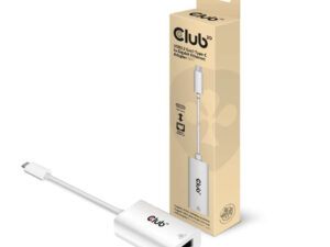 CLUB3D CAC-1519 kabel kønsskifter USB-C RJ-45 Hvid
