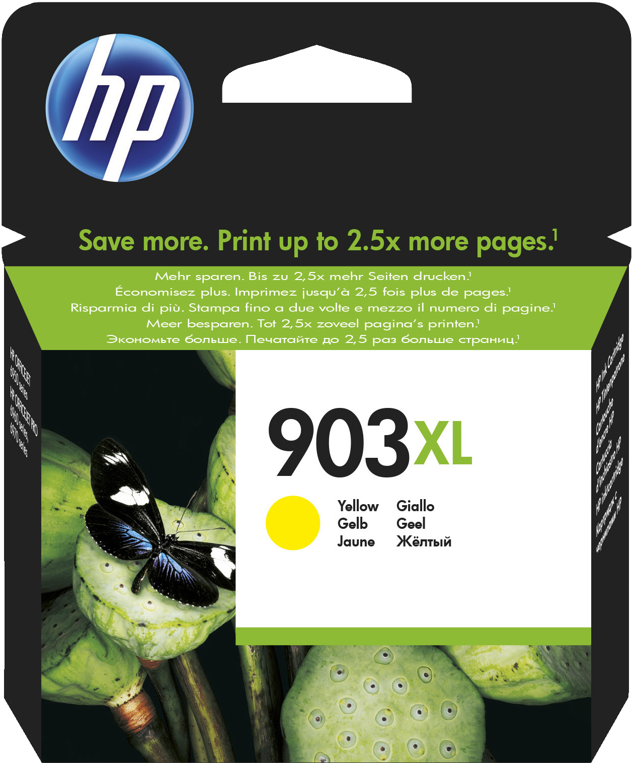 HP 903XL High Yield Yellow Original Ink Cartridge blækpatron 1 stk Højt (XL) udbytte