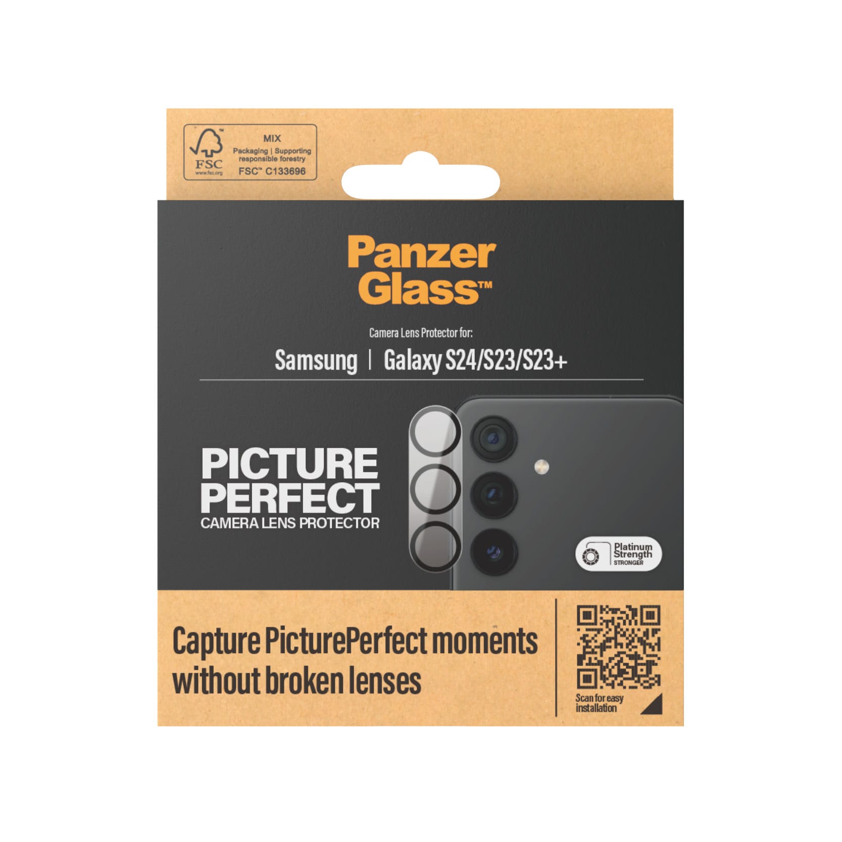 PanzerGlass ® PicturePerfect Camera Lens Protector Samsung Galaxy S24 | S23 | S23+ Klar skærmbeskytter 1 stk - Billede 3