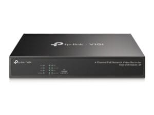 TP-Link VIGI NVR1004H-4P Netværk videooptager (NVR) Sort