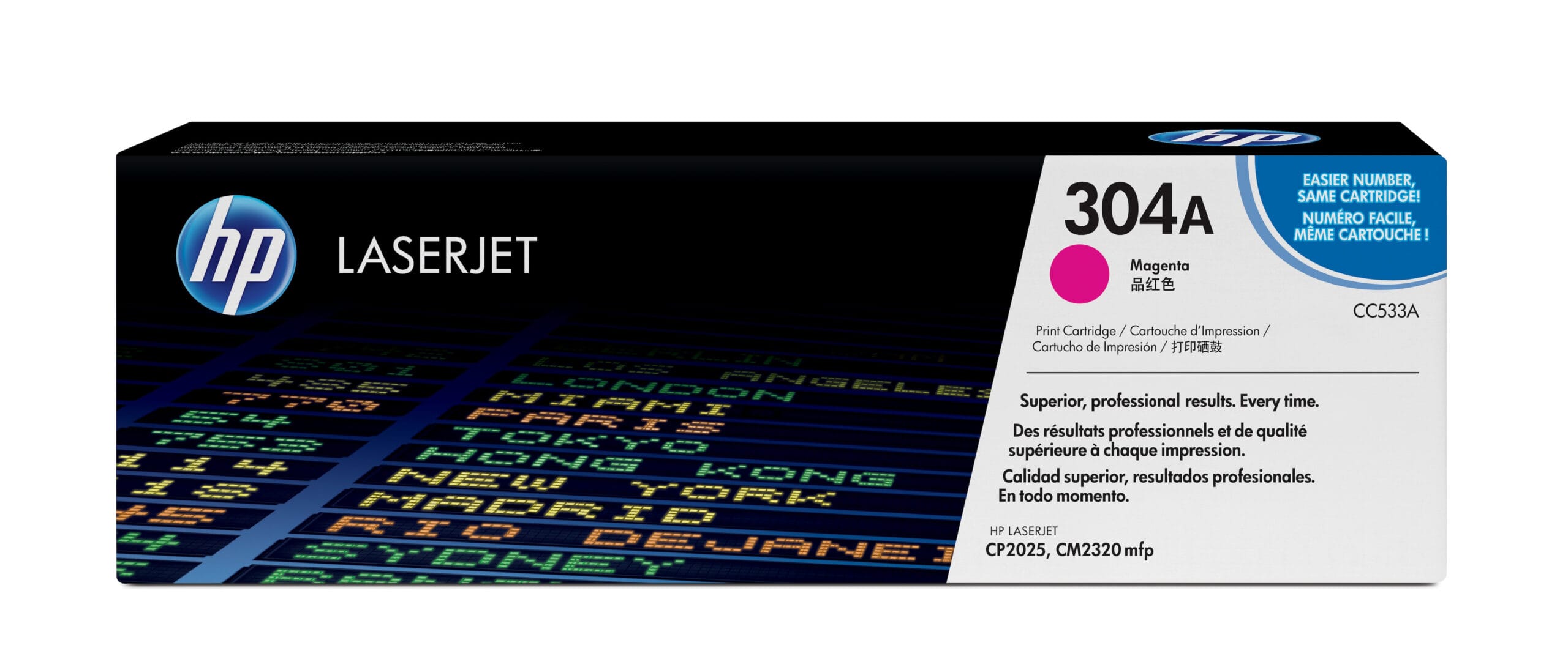 HP 304A Magenta Original LaserJet Toner Cartridge tonerpatron 1 stk
