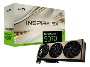 MSI GeForce RTX 5070 12G INSPIRE 3X OC NVIDIA 12 GB GDDR7
