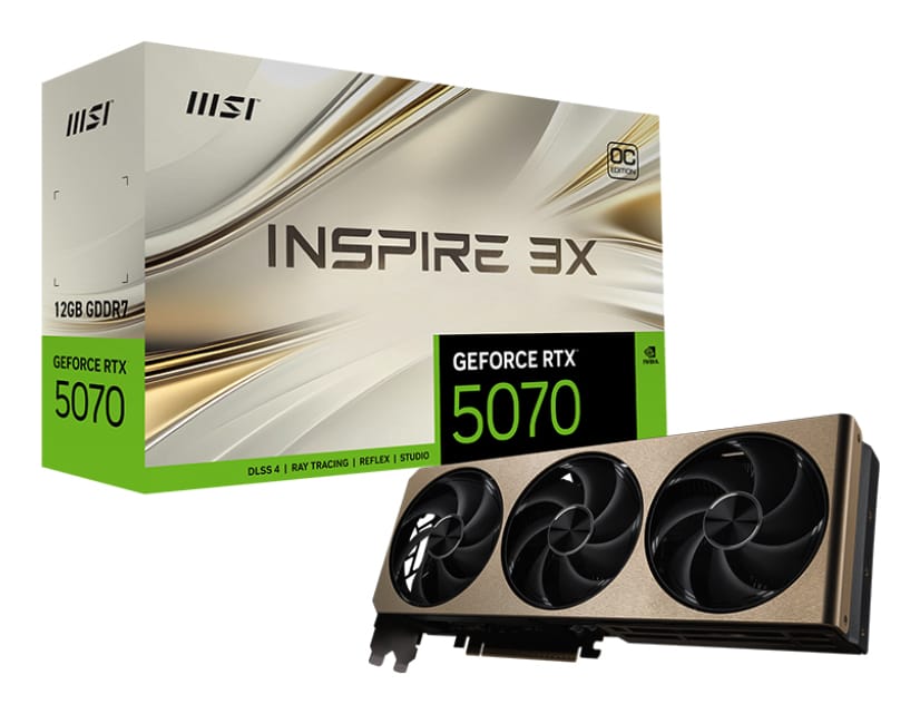 MSI GeForce RTX 5070 12G INSPIRE 3X OC NVIDIA 12 GB GDDR7