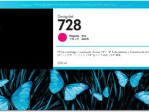 HP 728 300-ml Magenta DesignJet Ink Cartridge blækpatron 1 stk Original Højt (XL) udbytte