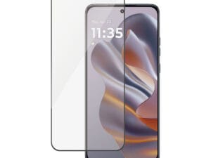 PanzerGlass ® Screen Protector w. Black Frame Motorola edge 50 Neo | Ultra-Wide Fit Klar skærmbeskytter 1 stk