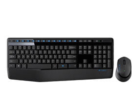 Logitech Wireless Combo MK345 tastatur Mus inkluderet USB QWERTY US International Sort