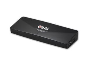 CLUB3D SenseVision USB3.0 4K Docking Station Ledningsført USB 3.2 Gen 1 (3.1 Gen 1) Type-A Sort