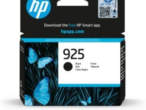 HP 925 Black Original Ink Cartridge blækpatron 1 stk Standard udbytte Sort