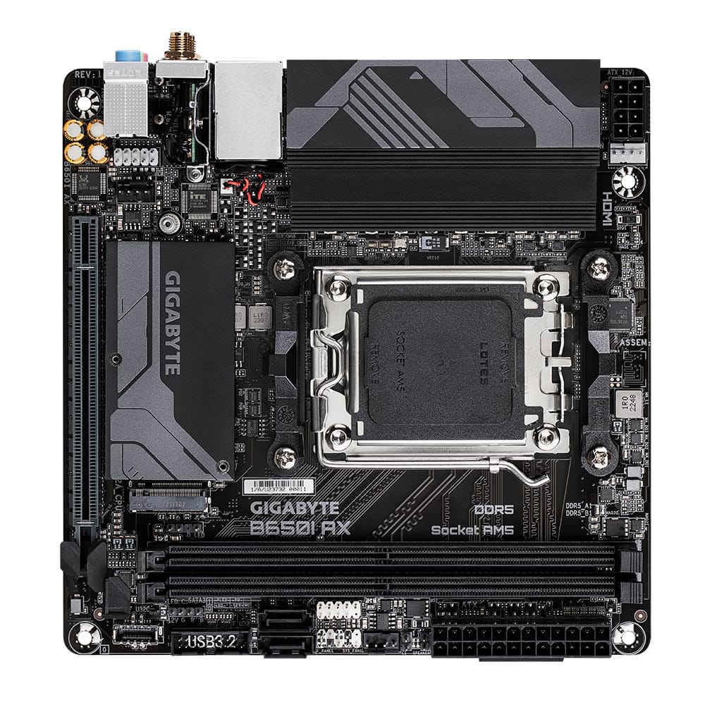 GIGABYTE B650I AX bundkort AMD B650 Sokkel AM5 mini ITX - Billede 4