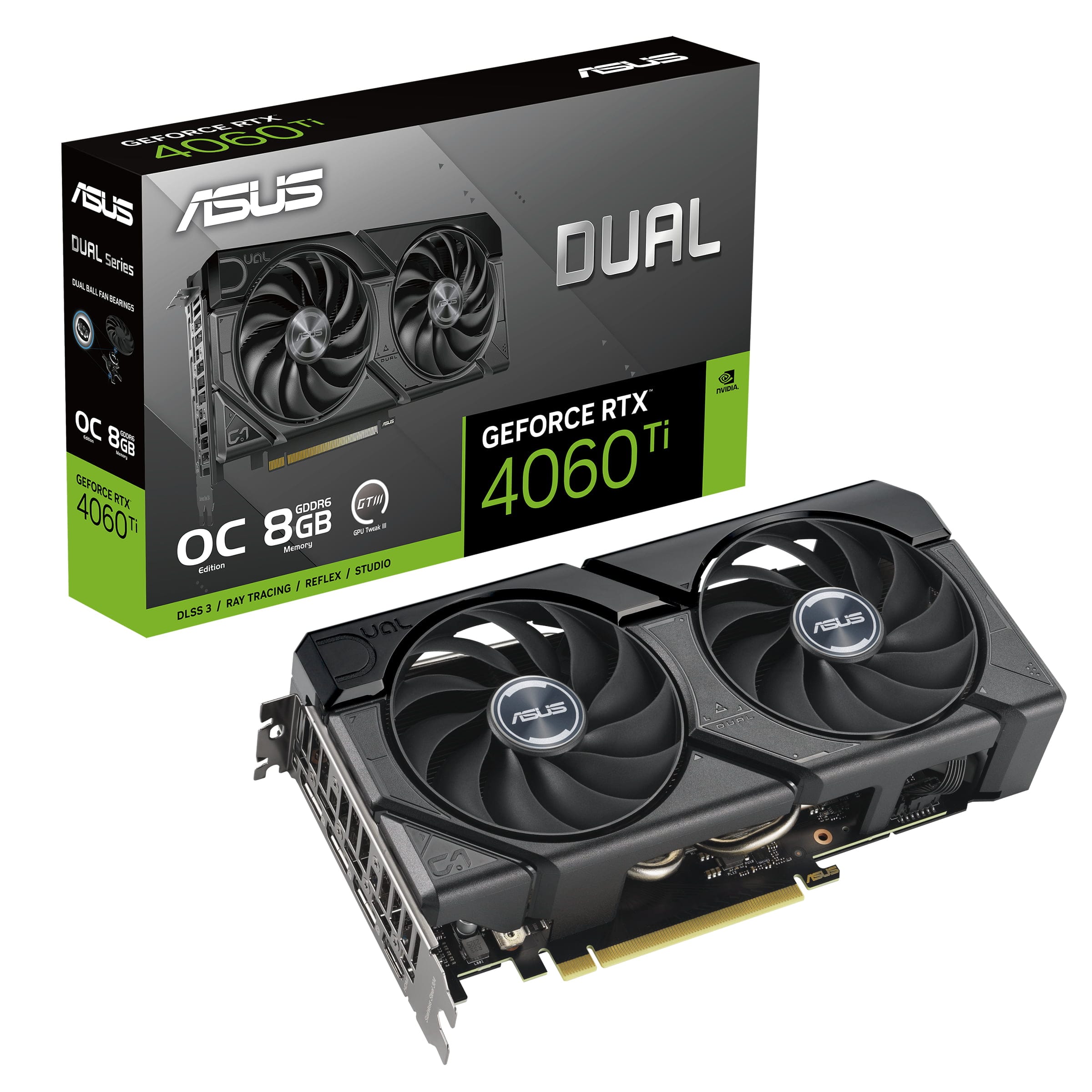 ASUS Dual -RTX4060TI-O8G-EVO NVIDIA GeForce RTX 4060 Ti 8 GB GDDR6 - Billede 13