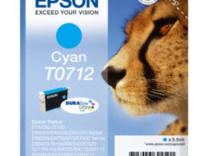 Epson T0712 blækpatron 1 stk Original Standard udbytte Blå