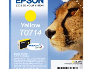 Epson T0714 blækpatron 1 stk Original Standard udbytte Gul
