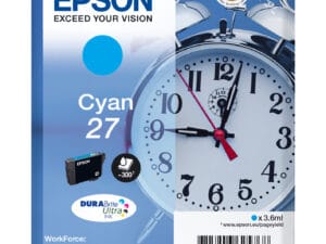 Epson Alarm clock C13T27024012 blækpatron 1 stk Original Standard udbytte Blå