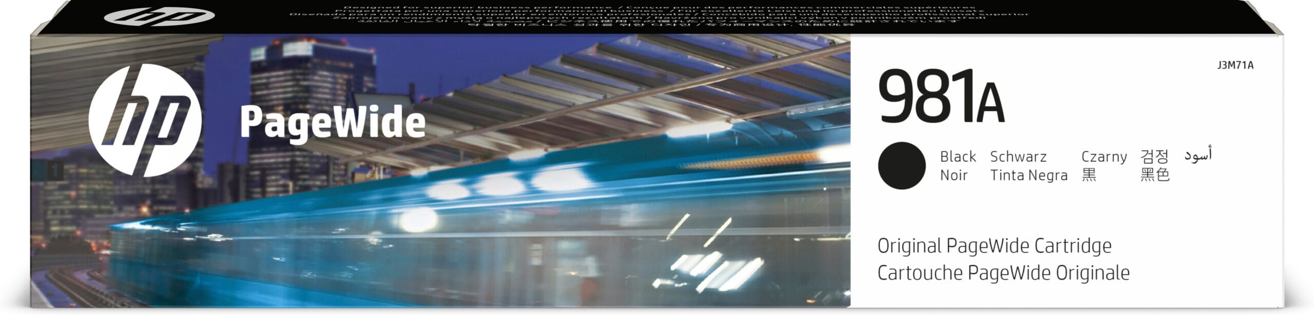 HP 981A Black Original PageWide Cartridge blækpatron 1 stk Standard udbytte