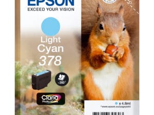 Epson Squirrel C13T37854010 blækpatron 1 stk Original Standard udbytte Lys cyan