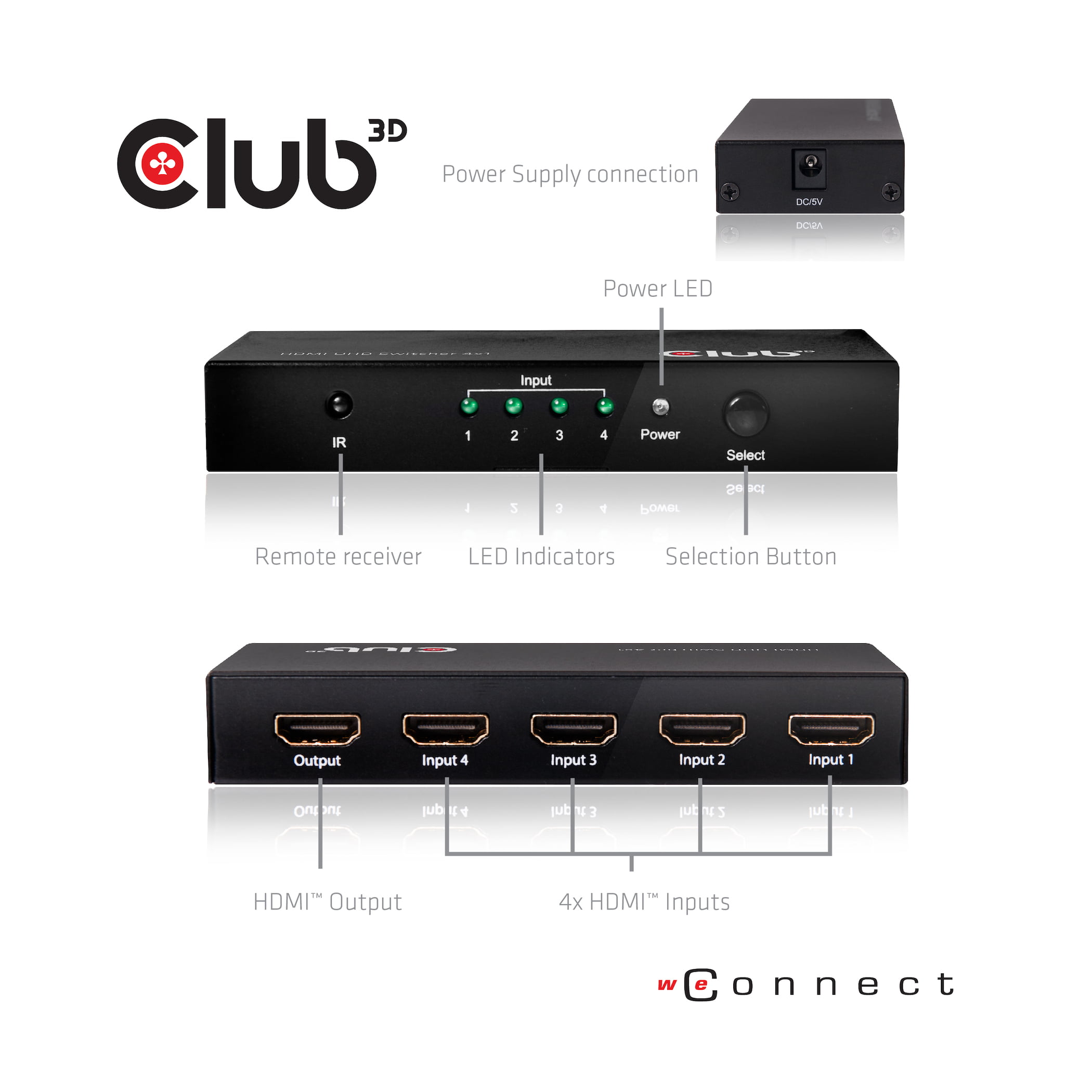 CLUB3D CSV-1370 video-splitter 1 - Billede 7